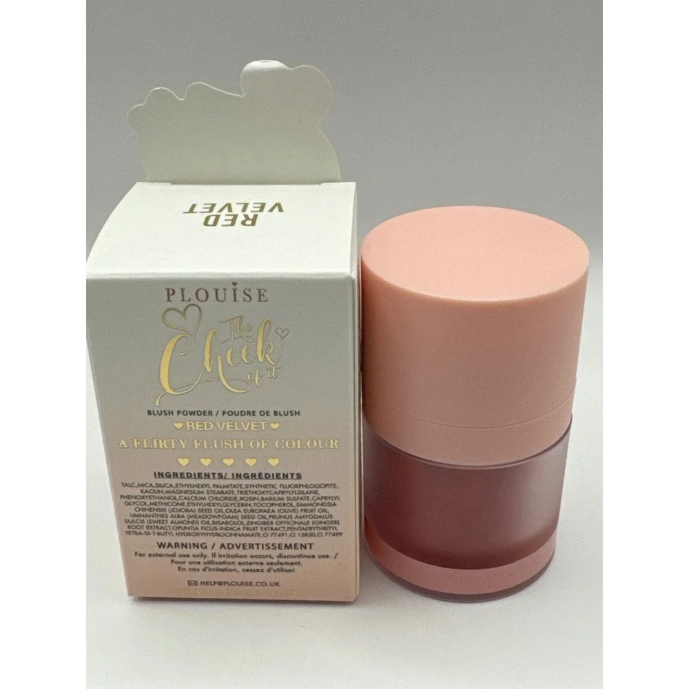 P Louise‎ The Cheek of It Loose Powder Blush Red Velvet 8g New with Box